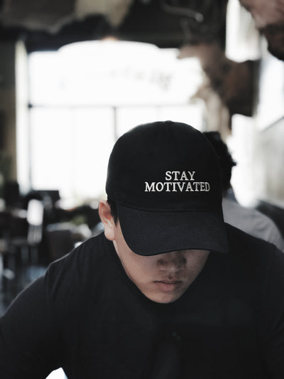 Stay Motivated Hat - Black